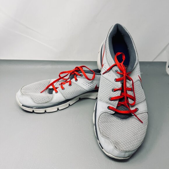 Nike Flex Experience RN Shoes Mens Size 15 Gray Red Running Athletic 525762-013 - Picture 1 of 9